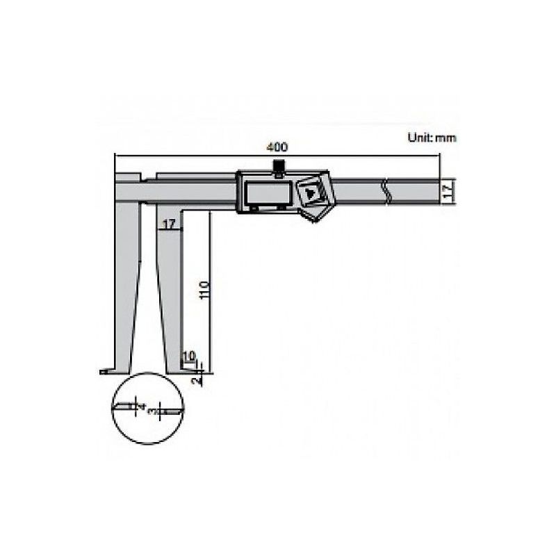 Digital Insize Groove Caliper 25-300mm 0.01mm Price