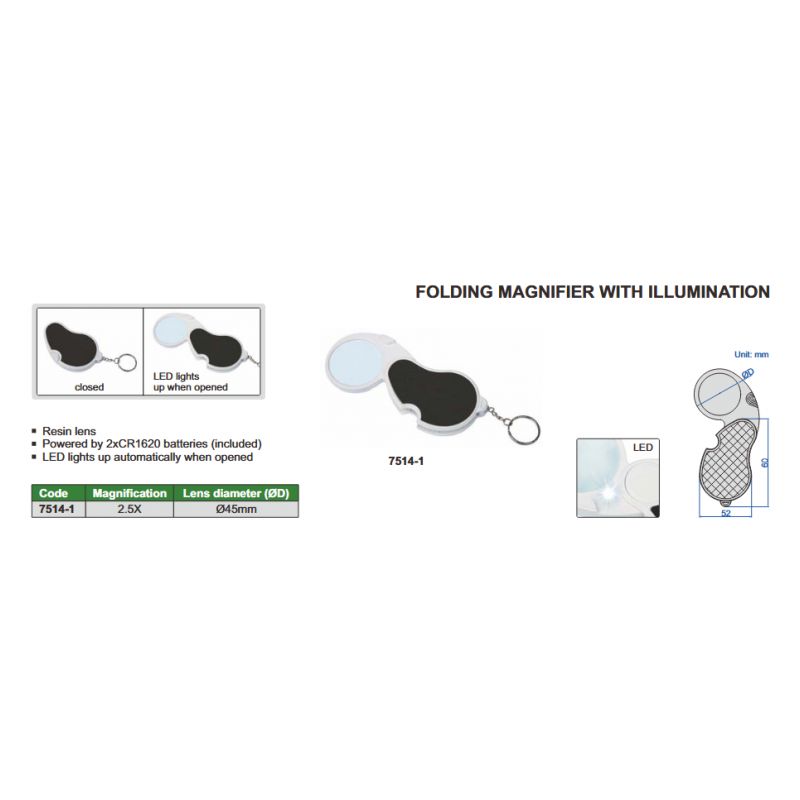 Povećalo ručno 2,5x, Insize Cijena