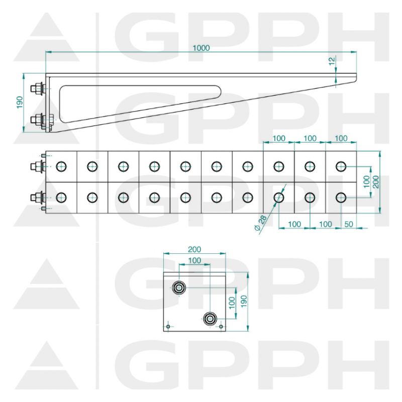 Produžetak 1000X200 mm ⌀28 mm PLUS, GPPH Cijena