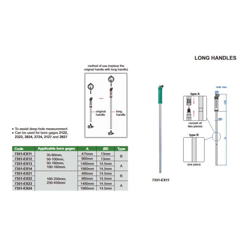Produžetak za subito A=980 mm(EX22), Insize Cijena
