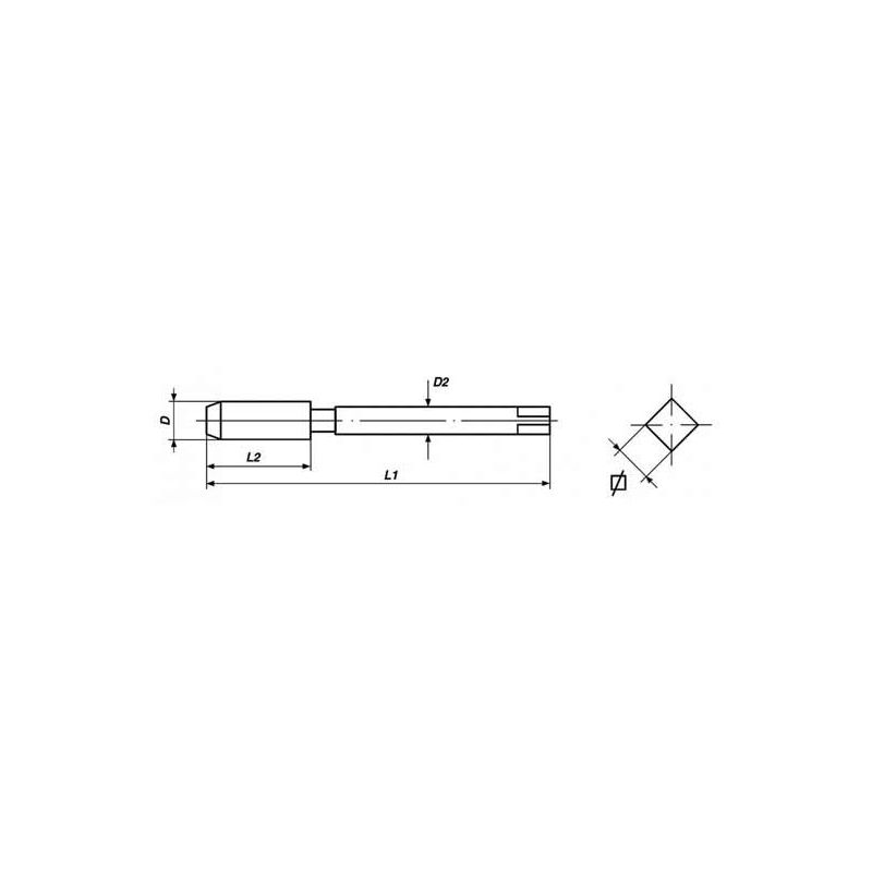 Hand Tap set of 2 pieces DIN 5157 HSSE - G (BSP) 1/4 x 19 Price