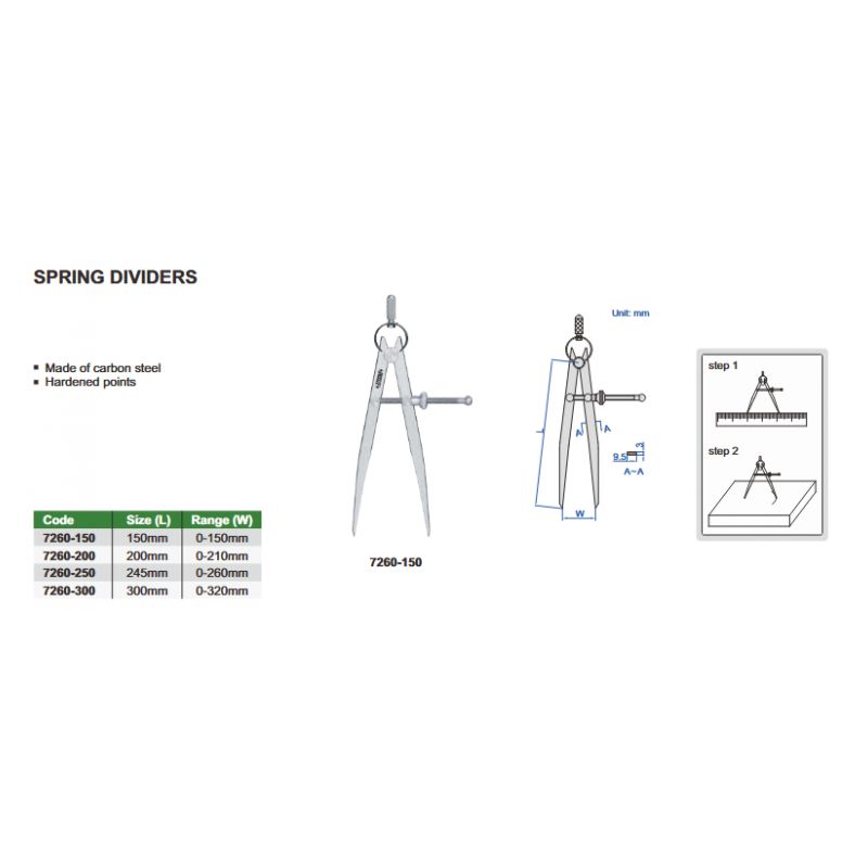 Spring Divider 200 mm 0-210mm Price