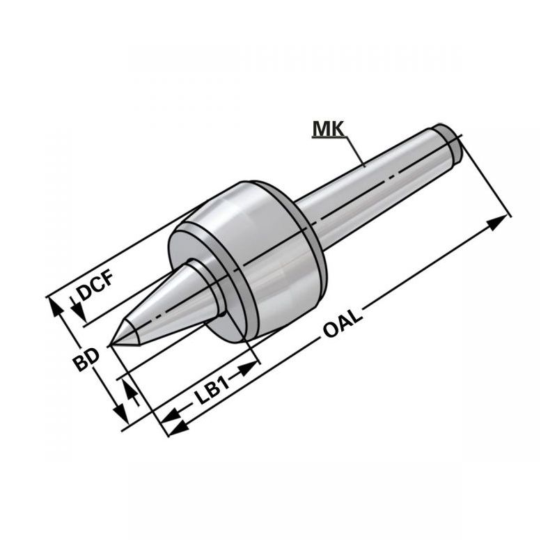 Okretni šiljak MK-2 produženi vrh 60°, Kemmler Cijena