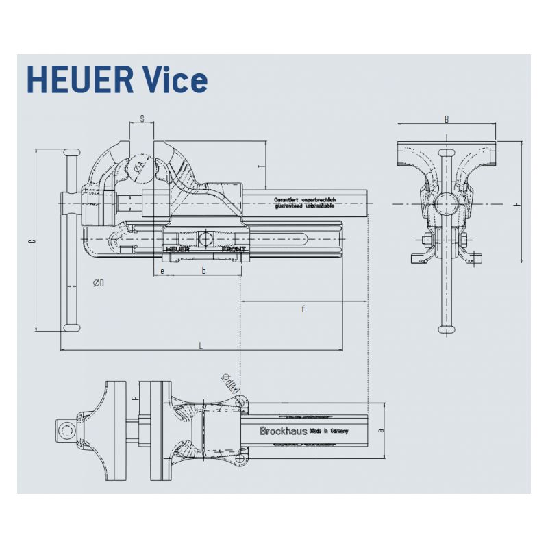Škripac paralelni vijčani 100.180, HEUER Cijena
