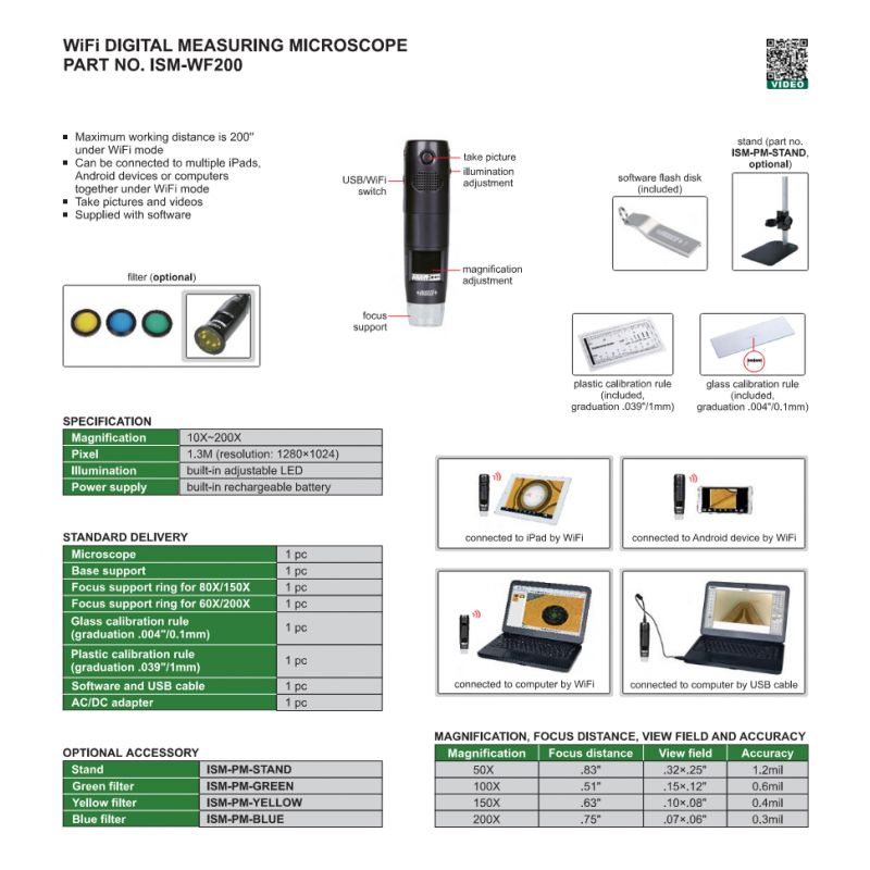 Stalak za mikroskop digitalni WiFi, Insize Cijena