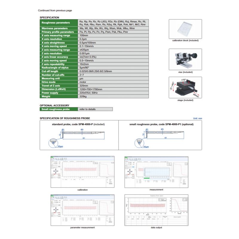 Stanica za mjerenje hrapavosti SPM-4000, Insize Cijena