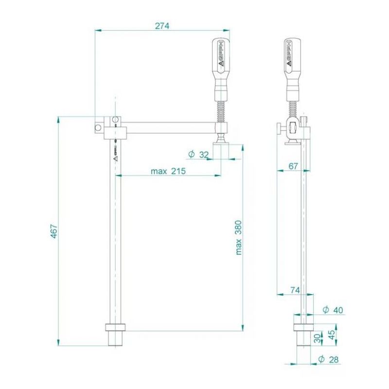 Stega varijabilna po dubini Ø28 mm, GPPH Cijena