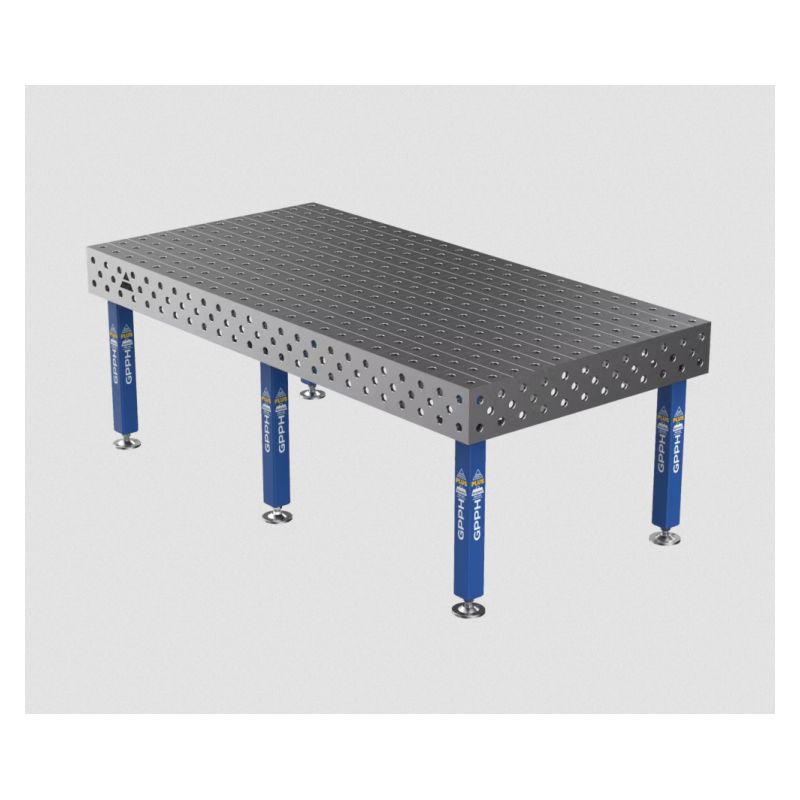 Stol za zavarivanje 2400x1200 mm, 3D, Nitrirani, D28 mm, 100x100 mm, GPPH PLUS Cijena