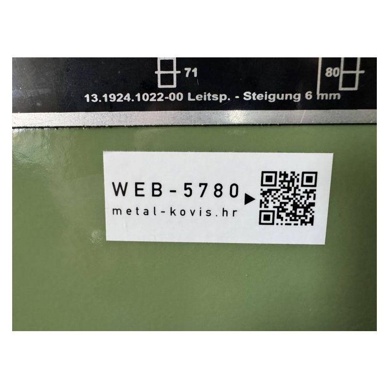 Tokarski stroj Boehringer D-530x1200 mm, servisiran Cijena