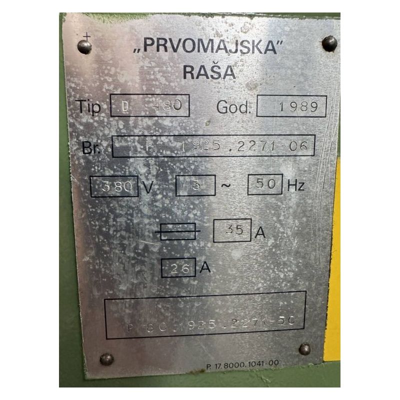 Tokarski stroj Prvomajska Boehringer D-480x1200 mm, sa priborom Cijena