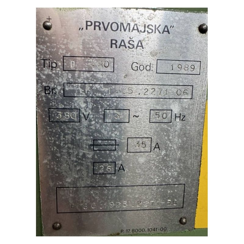Tokarski stroj Prvomajska Boehringer D-480x1200 mm, sa priborom Cijena