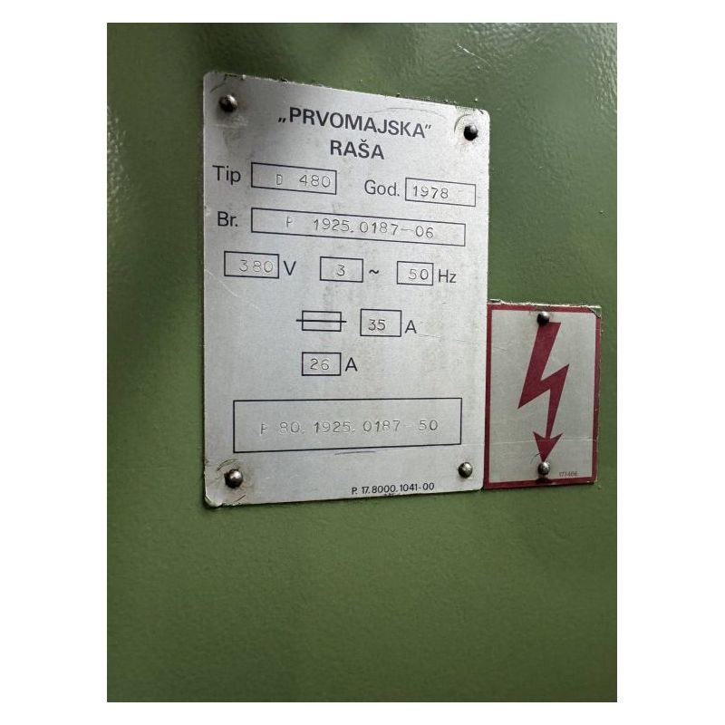 Tokarski stroj Prvomajska Boehringer D-480x1200 mm, sa priborom Cijena