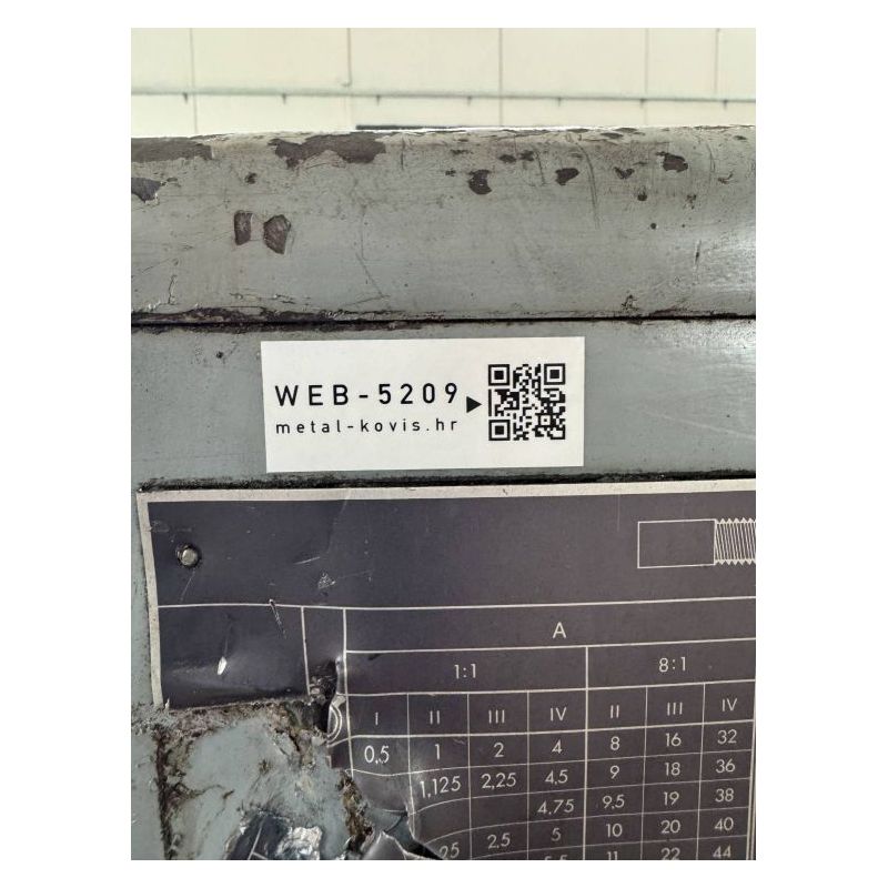 Tokarski stroj TNP 250x2500mm + oprema Cijena