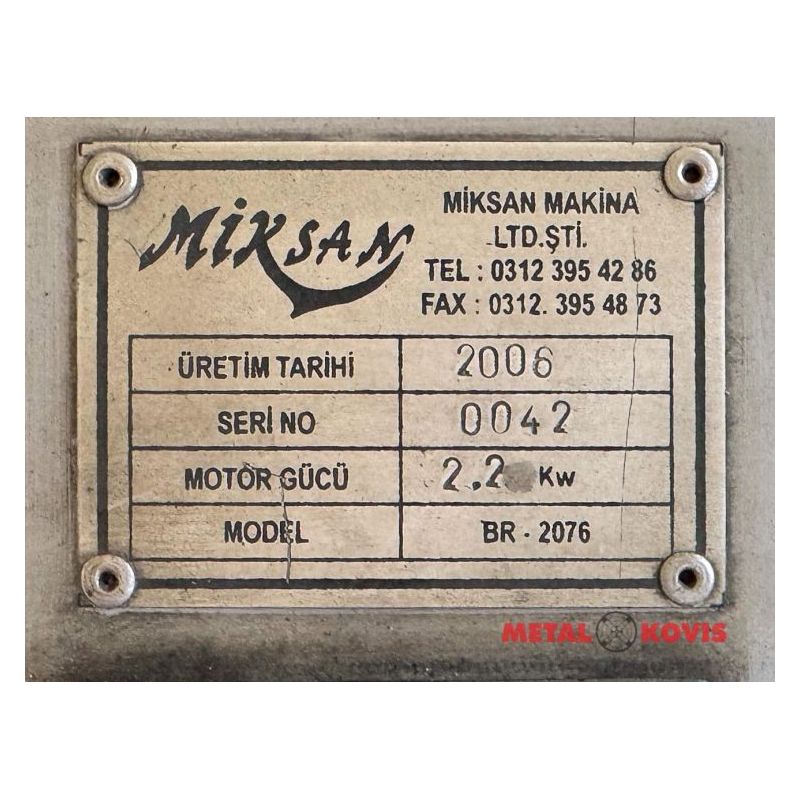 Tračna brusilica za brušenje radijusa na cijevima, MIKSAN BR-2076 Cijena