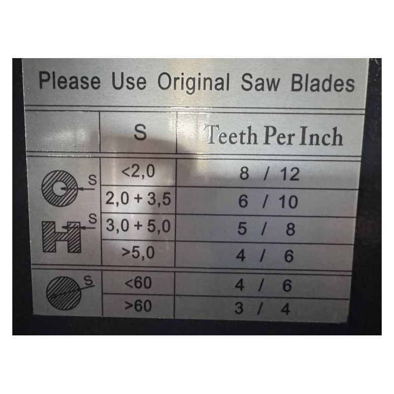 Tračna pila TTMC BS-170G, nova Cijena