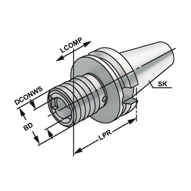 Quick change tapping chuck BT 40 - M5-M22 - Gr.2 Price