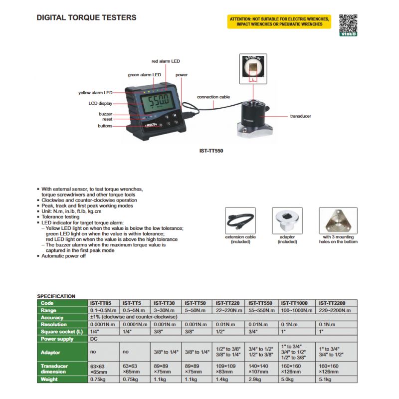 Uređaj za umjeravanje moment ključeva 100~1000 n.M 0.1N.m, Insize Cijena