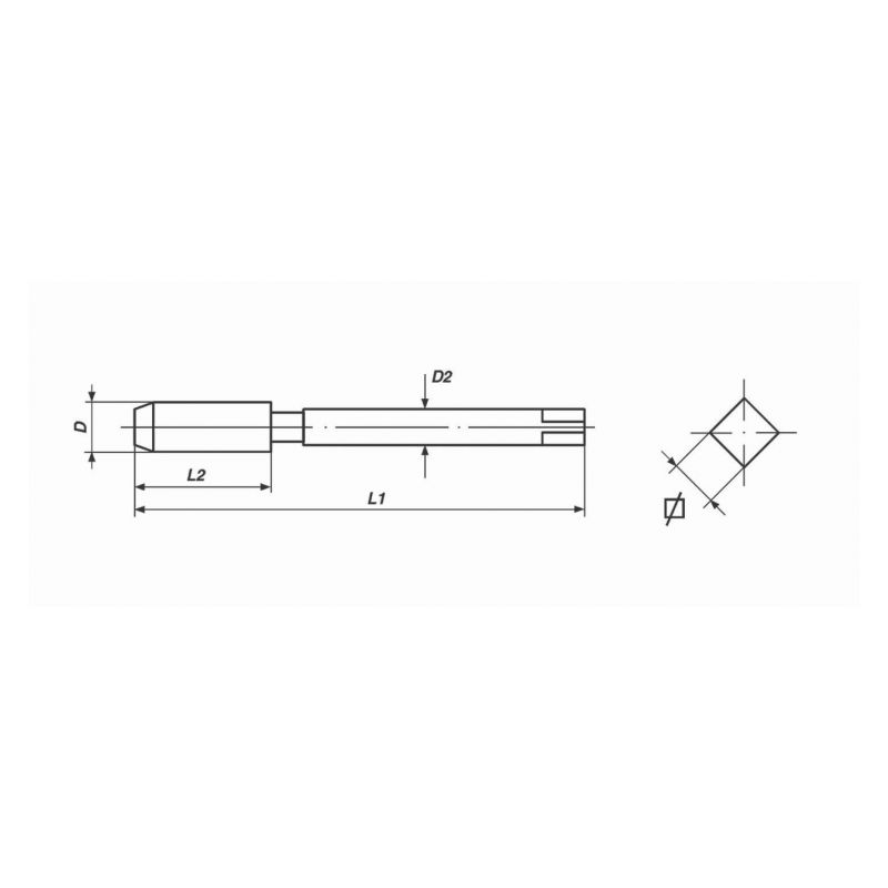 Machine Tap DIN 376 Form B HSSE – M 20 x 2.5 Price