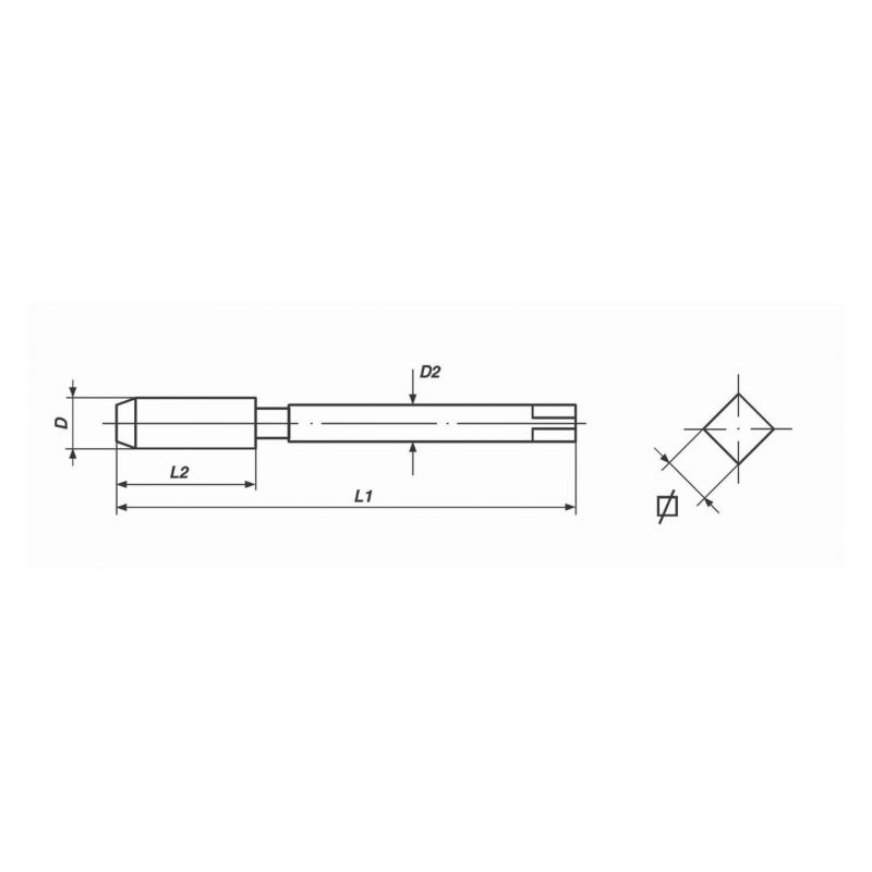 Ureznik strojni ravni NPT 1/4 x 18 oblik C HSS-E, Völkel Cijena