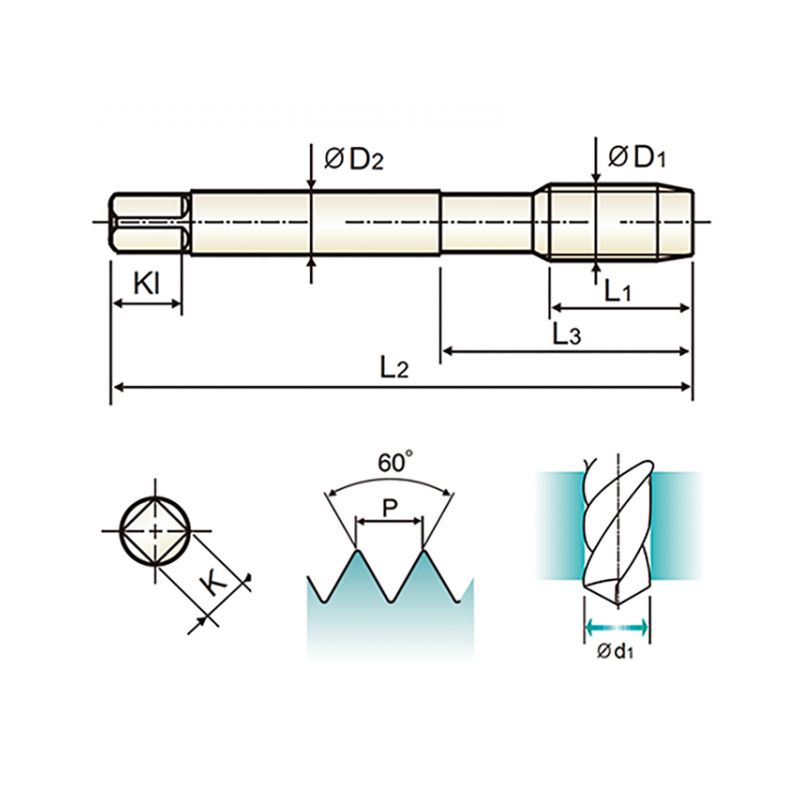 Prime Point TaP UNC 3/8-16 HSS-PM DIN371/B, YG-1 Price