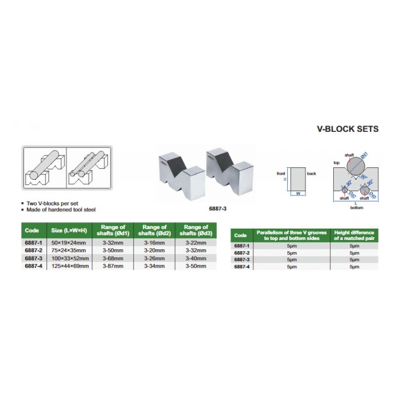 V-blok, 75×24×35 mm, set Cijena
