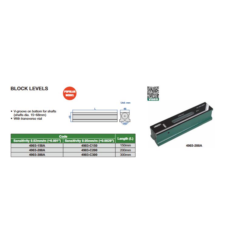 Short Level 200mm 0.05mm/m Price