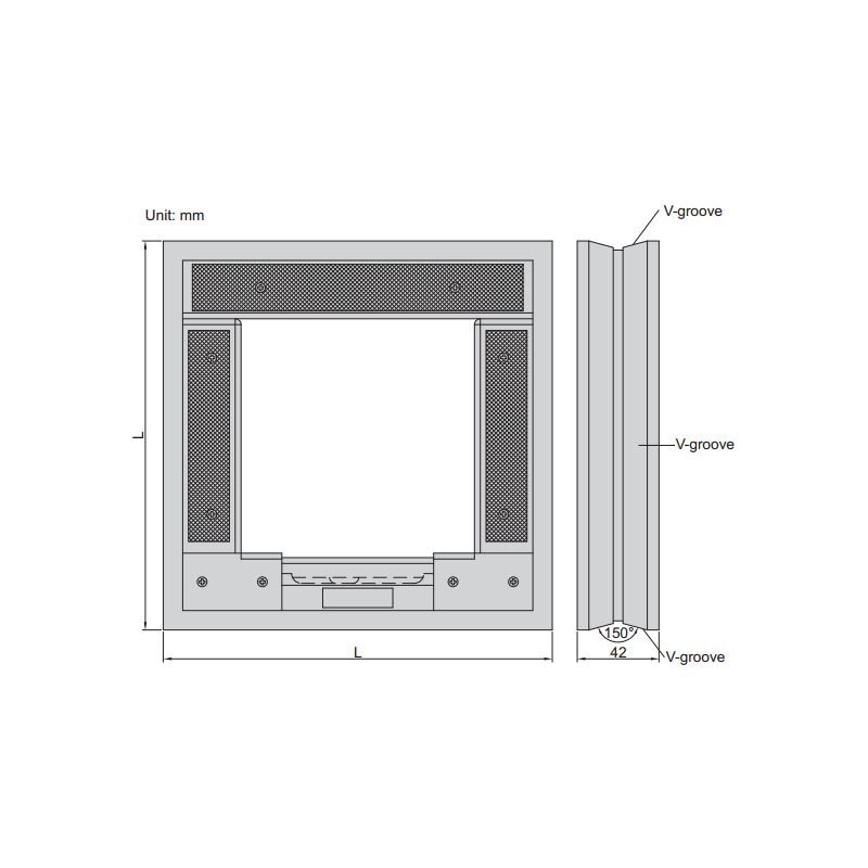 Vaga za niveliranje - strojna, 300x300mm 0.02mm/m(=0.001), Insize Cijena