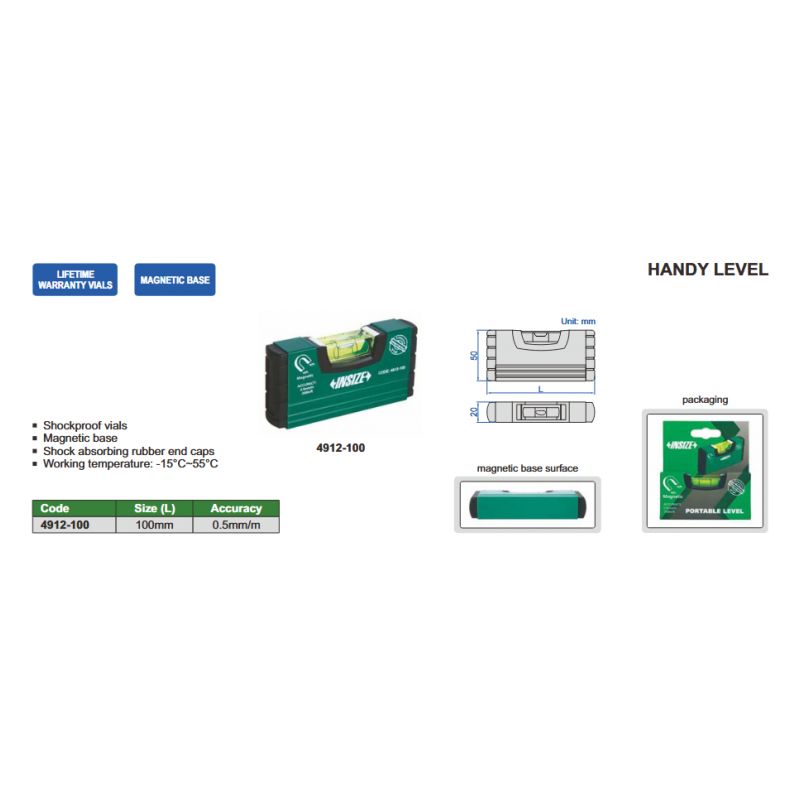 Vaga za niveliranje 100 mm, Insize Cijena