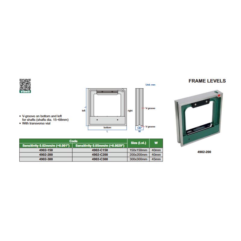 Vaga za niveliranje 200×200 mm, Insize Cijena