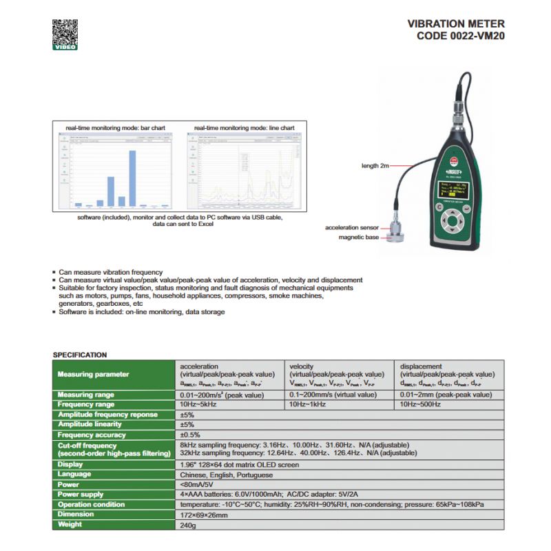Vibrometar 0022-VM20, Insize Cijena