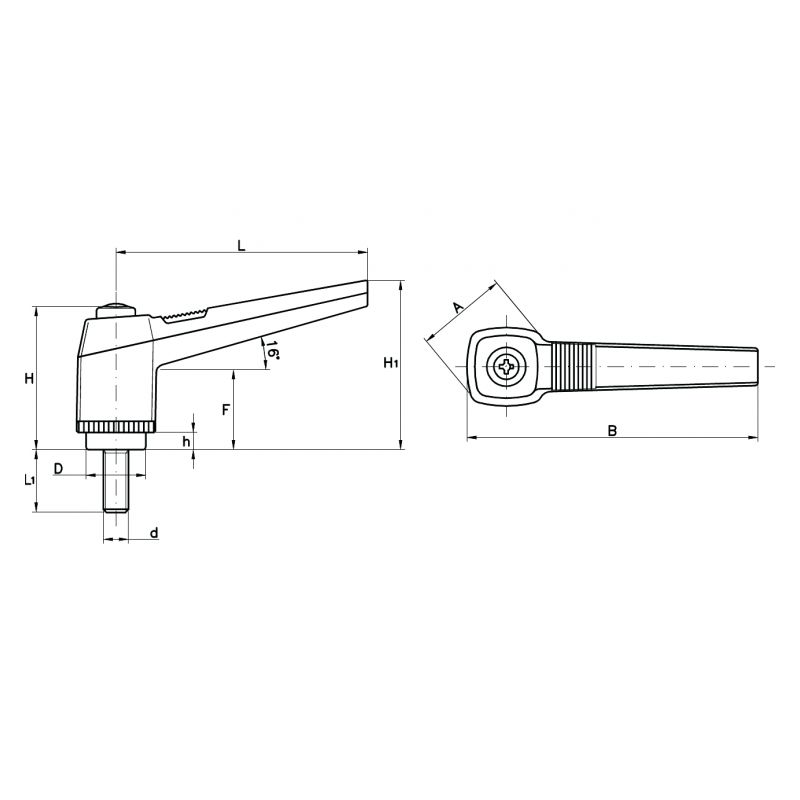 Vijak s ručkom M8 x 20 mm L=63 mm, LiNK Cijena