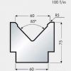 Donji alat za savijanje V=60 mm, H=75 mm, L=800 mm