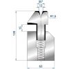 Donji alat za savijanje, pertlanje V=12 mm, L=835 mm