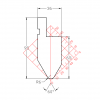 Gornji alat za savijanje 10.13/60 x 835 mm R=6.0 mm