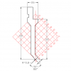 Gornji alat za savijanje 10.202/88 x 415 mm R=0.8